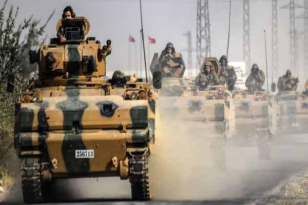 ورود ارتش ترکیه به جاده بین المللی الحسکه- حلب
