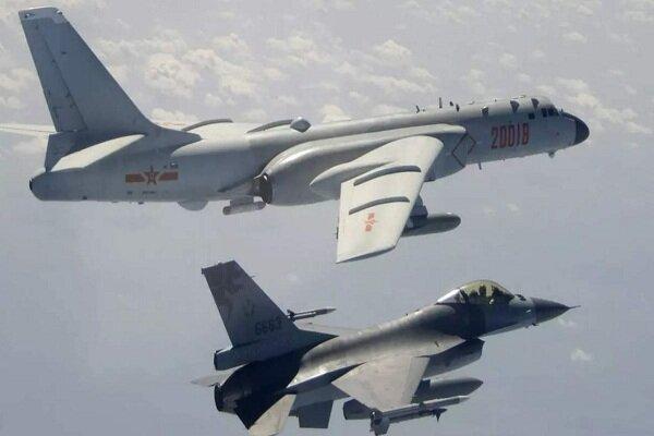 تورهای چین: 25 فروند جت جنگنده چین بر فراز حریم هوایی تایوان پرواز کردند